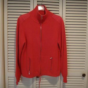Women  Full Zip Sweater Jacket  with Zip Pockets Size 1 X